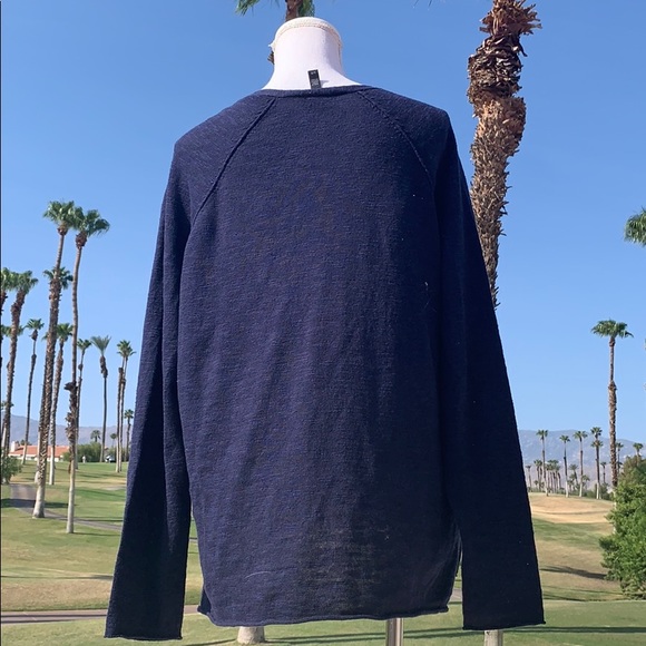 Eileen Fisher Blue linen cotton Cardigan large - Picture 8 of 8